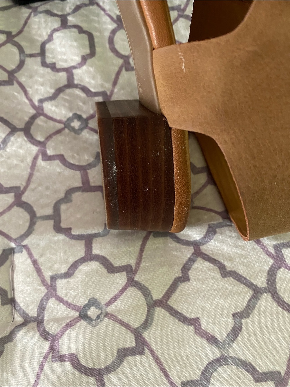 Tommy Hilfiger Brown/Tan Leather Slingback Sandals - Picture 4 of 5